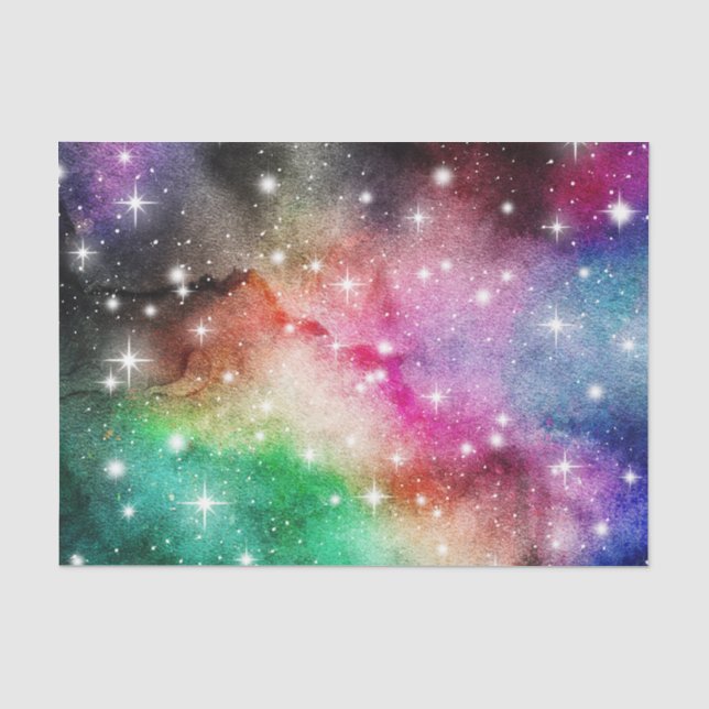Papier Mousseline Couleur Eau Cosmique 1 (Recto)