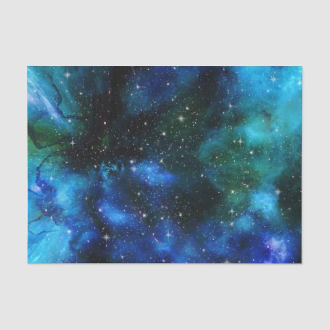 Papier Mousseline Couleur Eau Cosmique 5 (Recto)