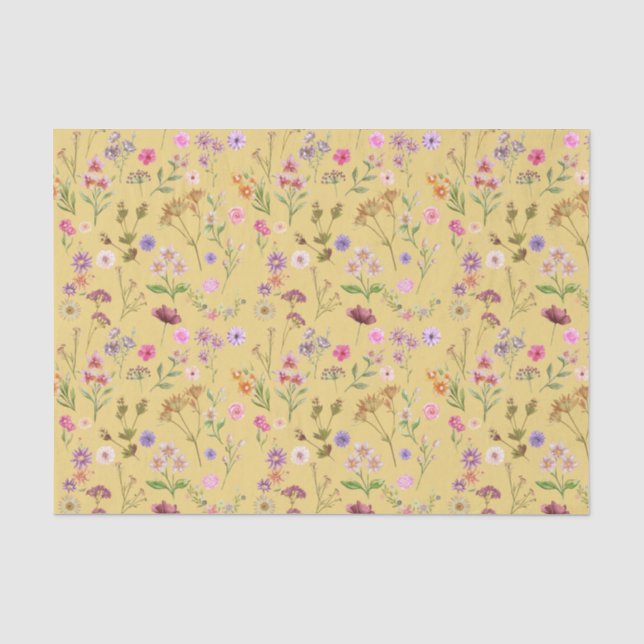 Papier Mousseline couleur motif-rose, pourpre, vert-vert (Recto)