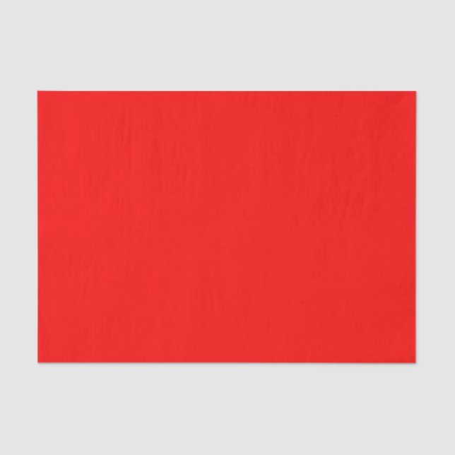 Papier Mousseline Couleur simple rouge uni (Recto)