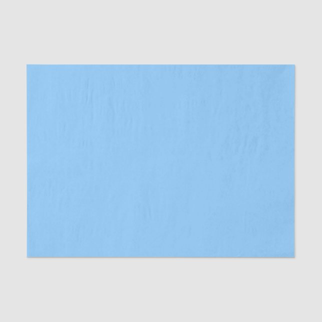 Papier Mousseline Couleur solide : bleu ciel (Recto)