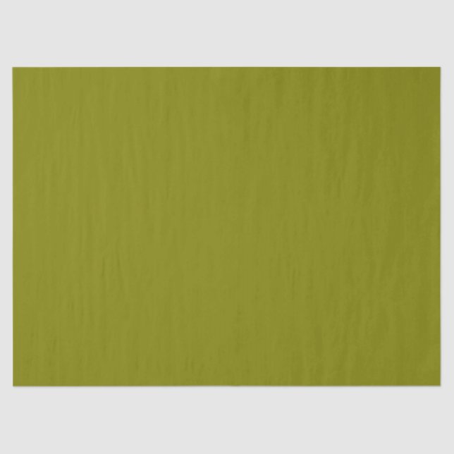 Papier Mousseline Couleur solide d'olive (Recto)