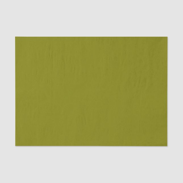 Papier Mousseline Couleur solide d'olive (Recto)