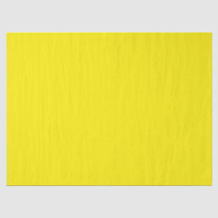Papier Mousseline Couleur uni jaune canari