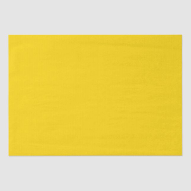 Papier Mousseline Couleur uni jaune soleil moderne (Recto)