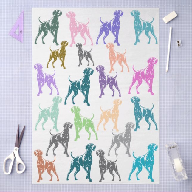 Papier Mousseline Couleur Weimaraner  (Artisanat)