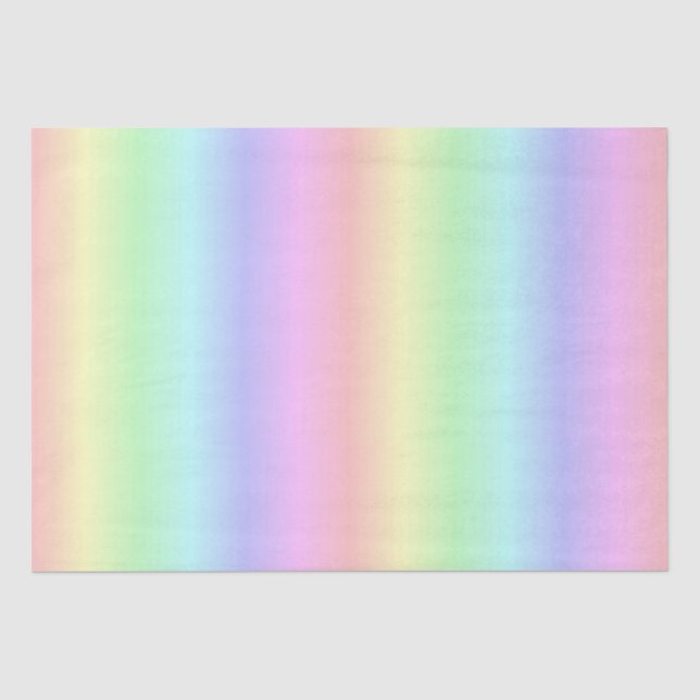 Papier Mousseline Couleurs arc-en-ciel (Recto)