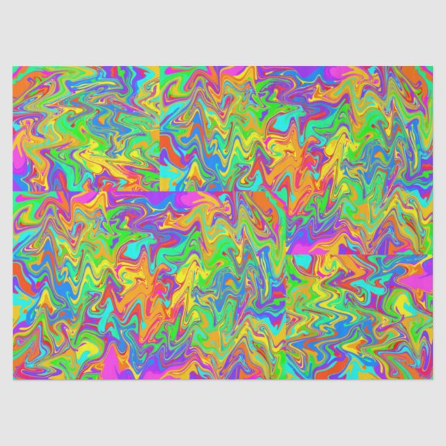 Papier Mousseline Couleurs folles (Recto)