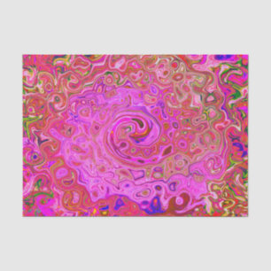 Papier Mousseline Couleurs marbrées roses chaudes Abstrait torse rét