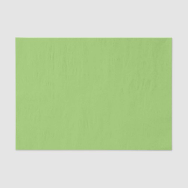 Papier Mousseline Couleurs Tendances - Kiwi Vert Couleur - Solide (Recto)