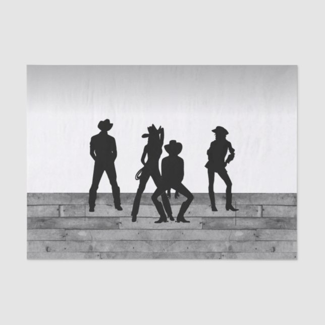 Papier Mousseline Country Western Fun (Recto)