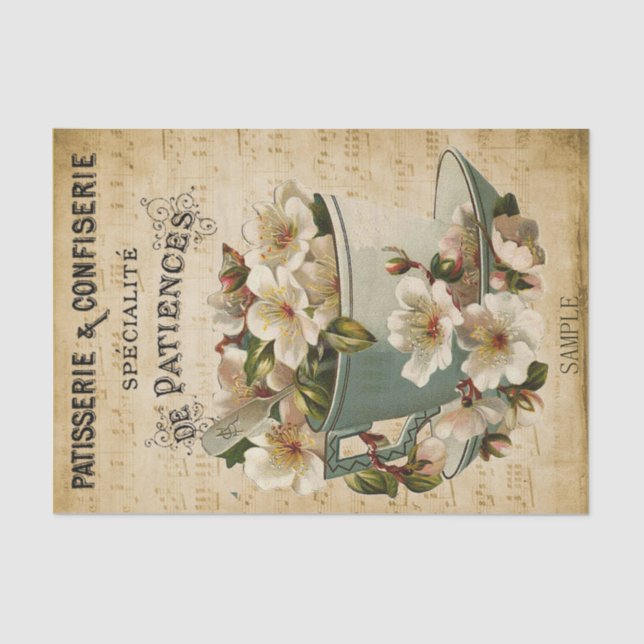 Papier Mousseline Coupe de France des fleurs (Recto)