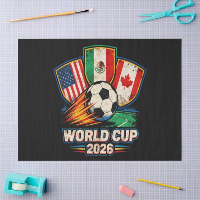 Papier Mousseline Coupe du Monde 2026 (Artisanat)