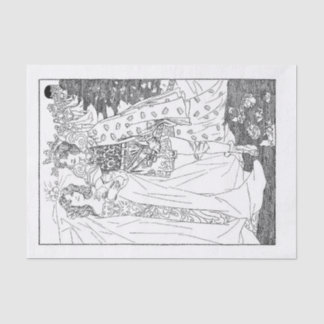 Papier Mousseline couple royal