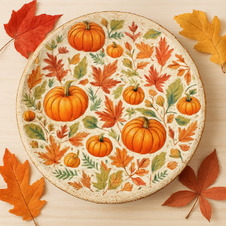 Papier Mousseline Couronne de citrouilles d'automne artisanale