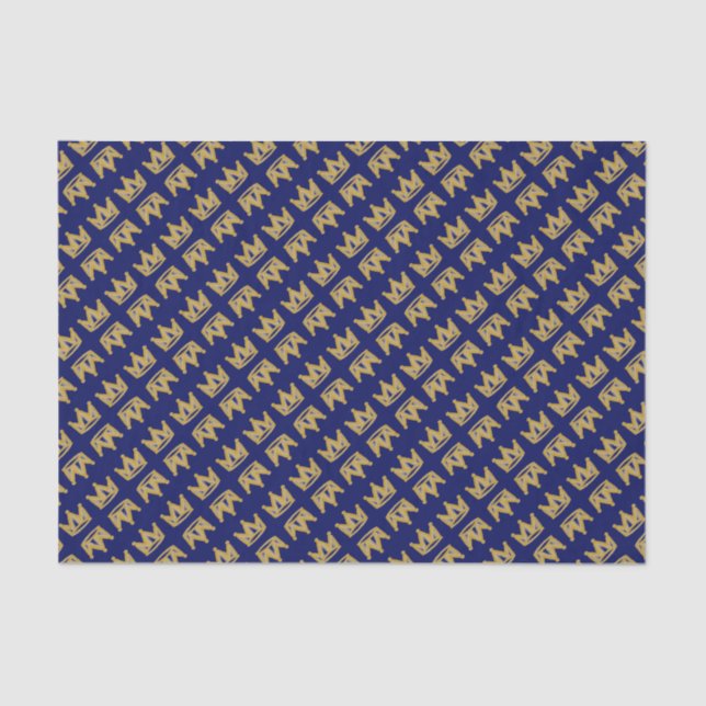 Papier Mousseline Couronne de graffiti en or (Recto)