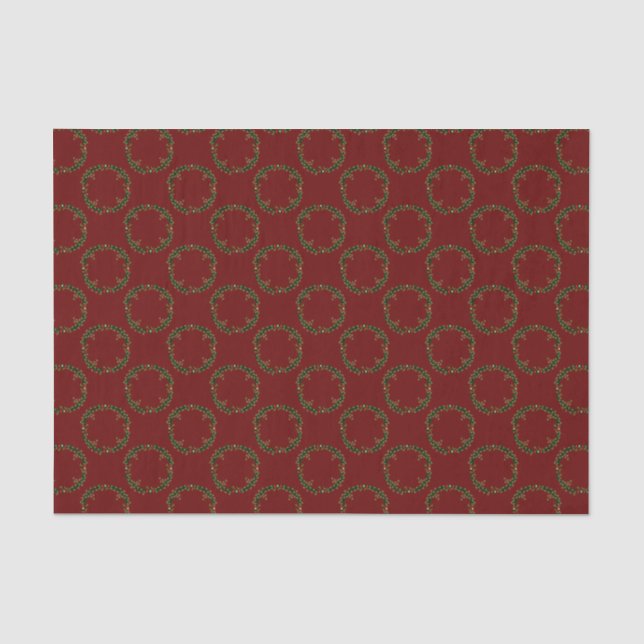 Papier Mousseline Couronne de Noël gothique (Recto)
