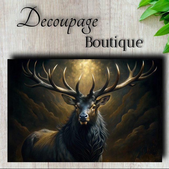 Papier Mousseline Couronne d'orage découpage (Storm Crown Decoupage Tissue Paper)