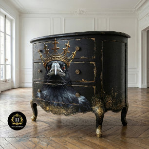 Papier Mousseline Couronne gothique de la royauté corbeau royal déco