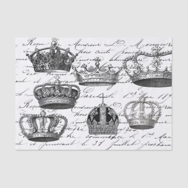 Papier Mousseline Couronnes ! ! (Recto)