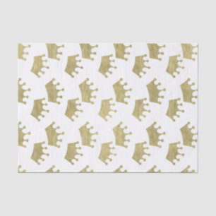 Papier Mousseline Couronnes royales dorées Fée princesse Baby Shower