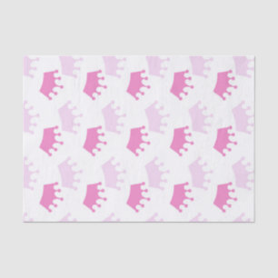 Papier Mousseline Couronnes royales roses Fée Princesse Baby Shower