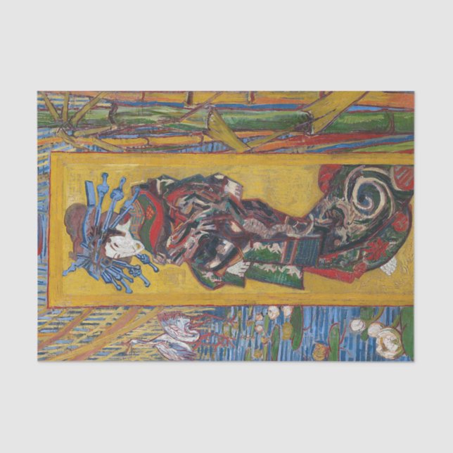 Papier Mousseline Courtisane par Vincent Willem Van Gogh, peignant (Recto)