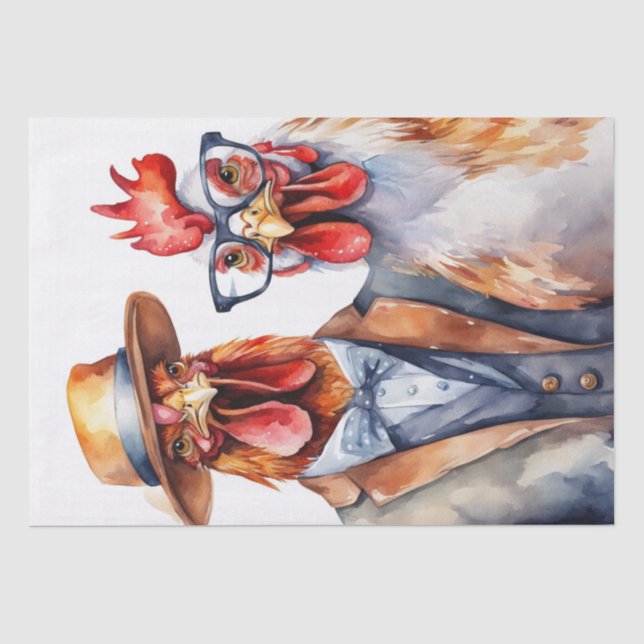 Papier Mousseline Couture de Cluck : Poulets à la mode dans le décou (Recto)