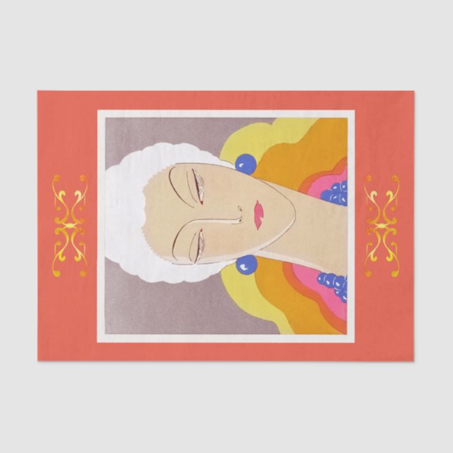 Papier Mousseline Couverture du magazine de mode Art-Goût-Beauté (Recto)