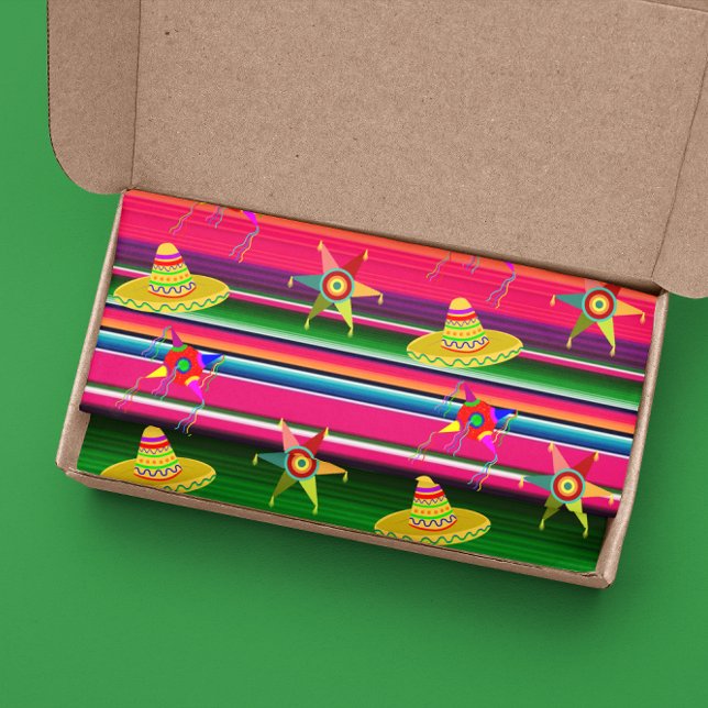 Papier Mousseline Couvertures Serape Étoffe Rayures Mexicain Noël  (Créateur téléchargé)