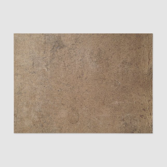 Papier Mousseline Couvre livre en cuir vieux tabac brun (Recto)