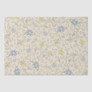 Papier Mousseline Cowboy Baby shower Pays Western Blue Boy