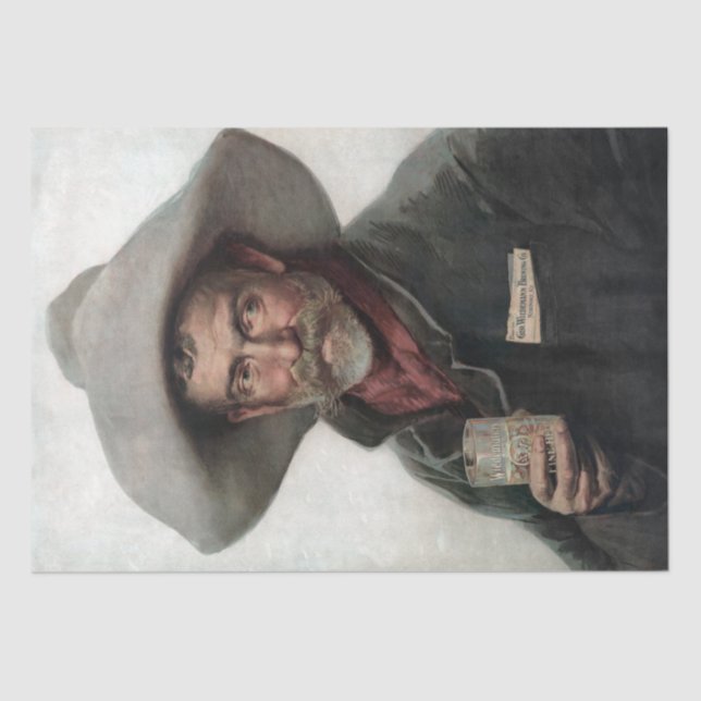 Papier Mousseline Cowboy espagnol Ranchero dans le Vieux-Ouest Saloo (Recto)