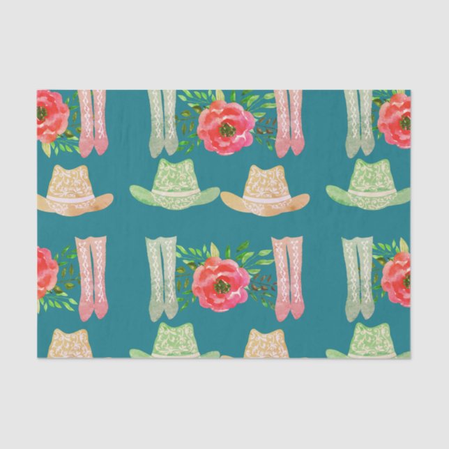 Papier Mousseline Cowgirl (Recto)