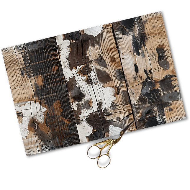 Papier Mousseline Cowgirl rustique Pays Occidental Bois Découpage (Créateur téléchargé)