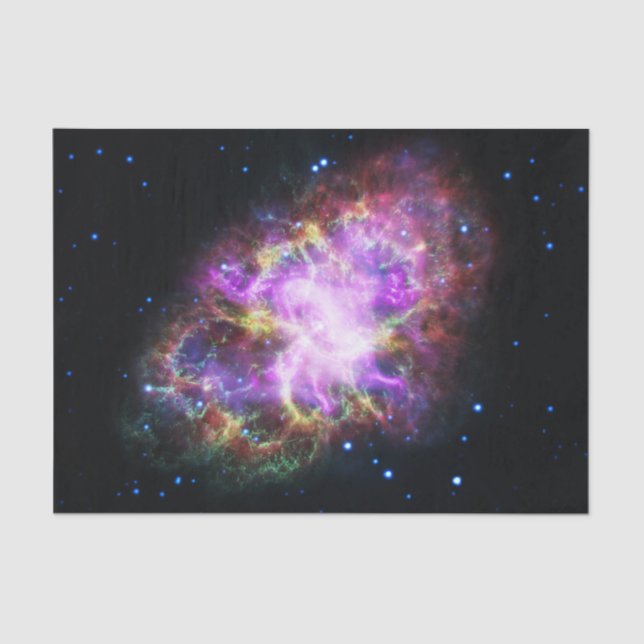 Papier Mousseline Crabe Nebula Supernova Remnant Hubble Composite (Recto)