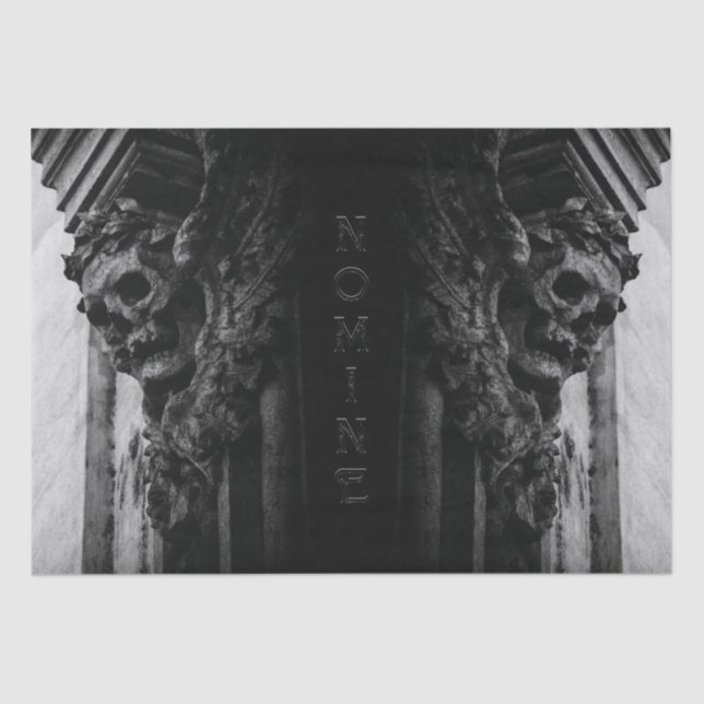 Papier Mousseline Crâne des ailes de pierre (Recto)