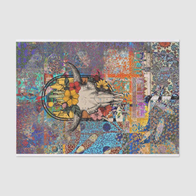 Papier Mousseline Crâne du sud-ouest (Recto)