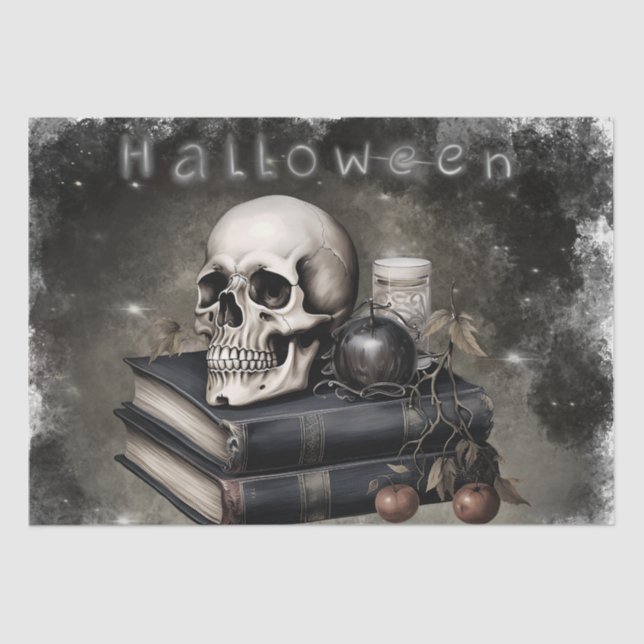 Papier Mousseline Crâne mystique (Recto)