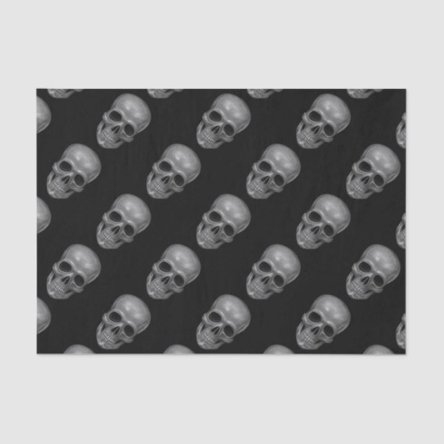 Papier Mousseline Crâne réaliste (Recto)