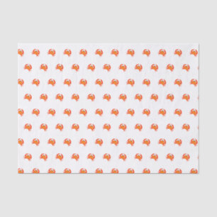 Papier Mousseline Crâne rouge chaud orange simple propre frais