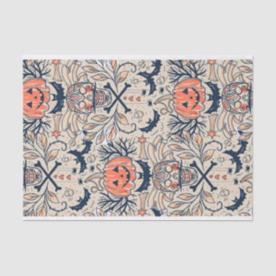 Papier Mousseline Crâne vintage de sucre Floral Citrouille Party cad