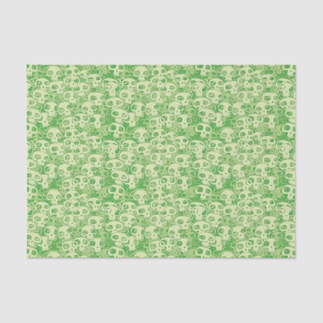 Papier Mousseline Crânes frais (Recto)