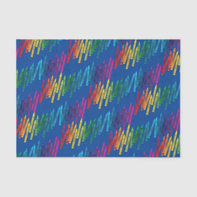 Papier Mousseline Crayons Anniversaire de enfant Party Art joli colo (Recto)