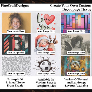 Papier Mousseline Create Your Own Custom 9 Photo Landscape Decoupage