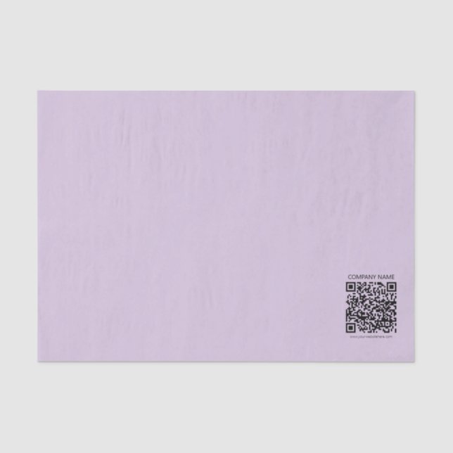 Papier Mousseline Créer un code QR | Violet lavande pâle (Recto)