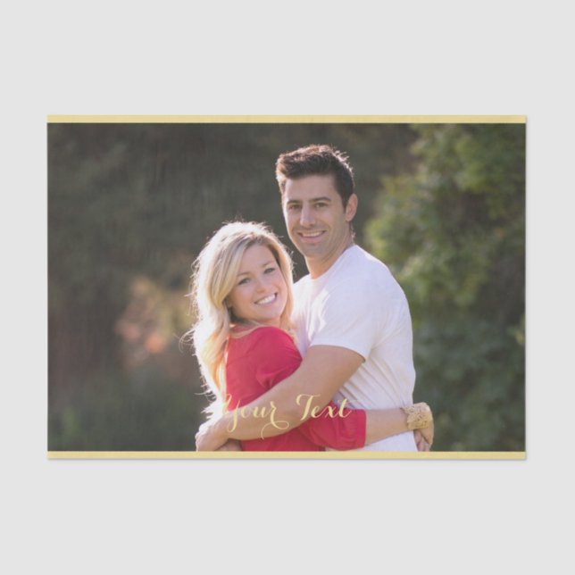 Papier Mousseline Créer un emballage cadeau personnalisé de texte ph (Recto)