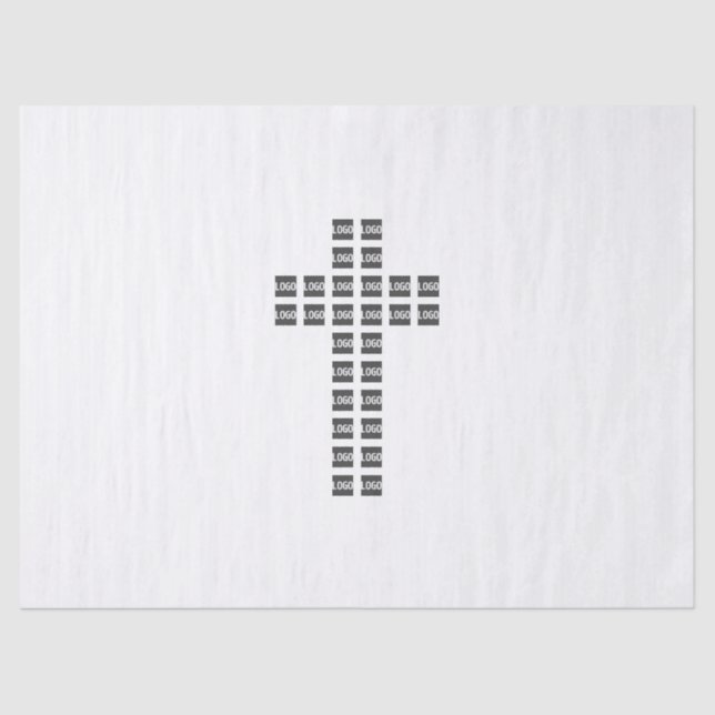 Papier Mousseline Créer un Motif croisé avec n'importe quel logo ou  (Recto)