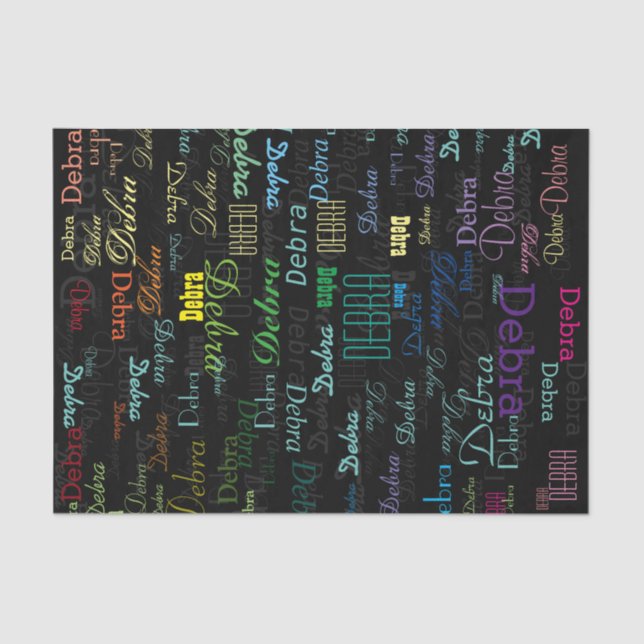 Papier Mousseline créer un personnalisation et une couleur (Recto)