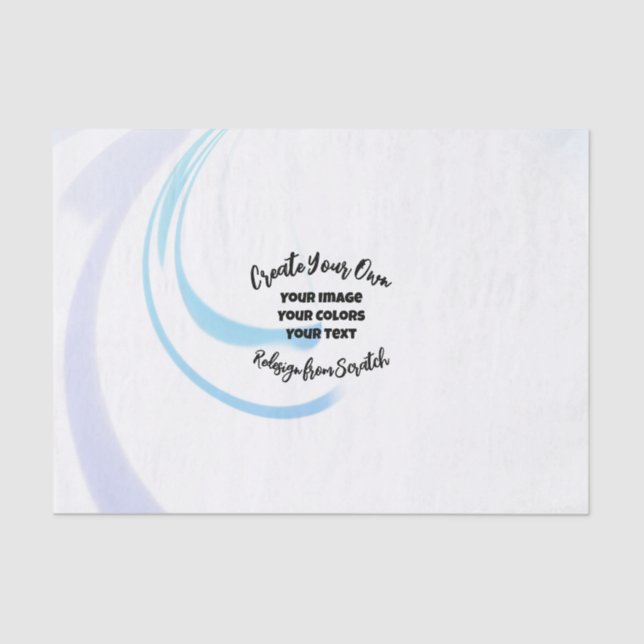 Papier Mousseline Créer votre propre Customisé (Recto)